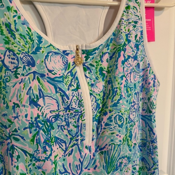 Lilly Pulitzer Luxletic Meryl Canna Bra Tank, Soleil It On Me Women’s Medium NWT - Picture 2 of 6